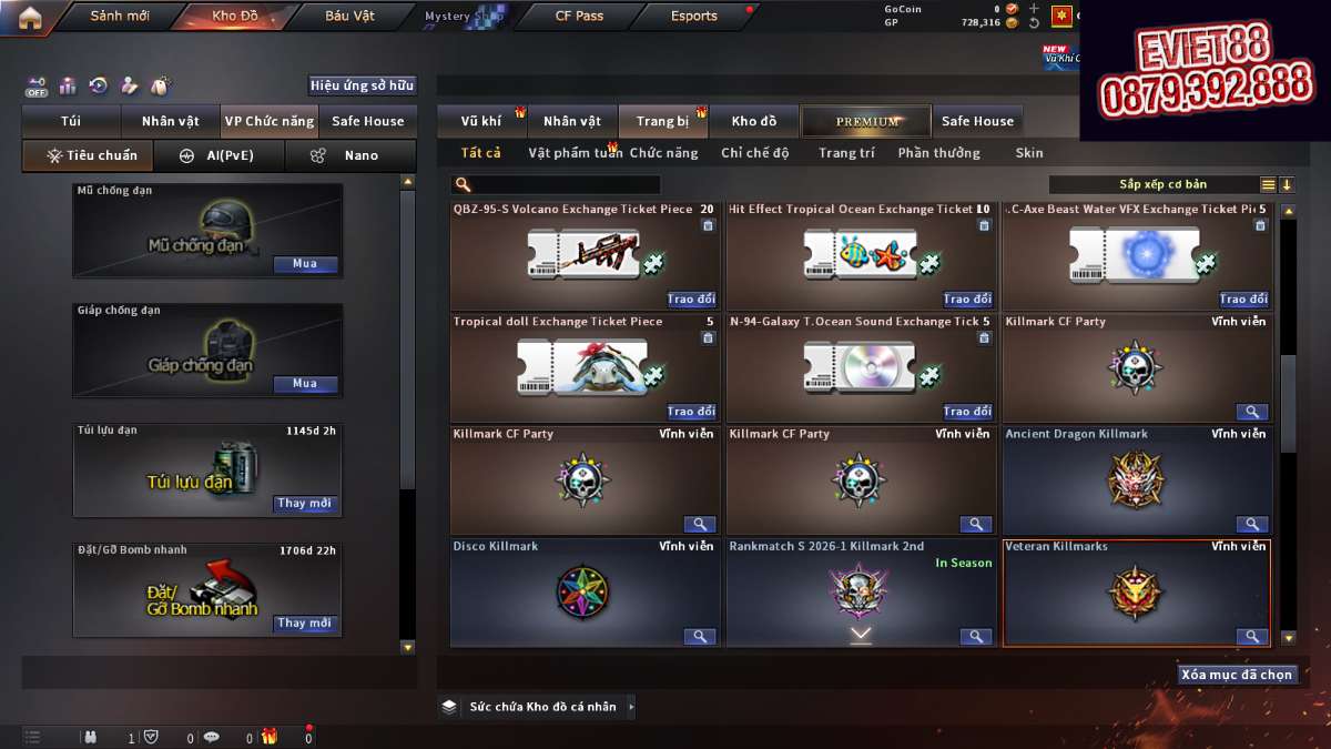 shop acc cf uy tin gia re